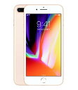 【中古】【安心保証】 iPhone8 Plus 256GB docomo MQ9Q2J ゴールド