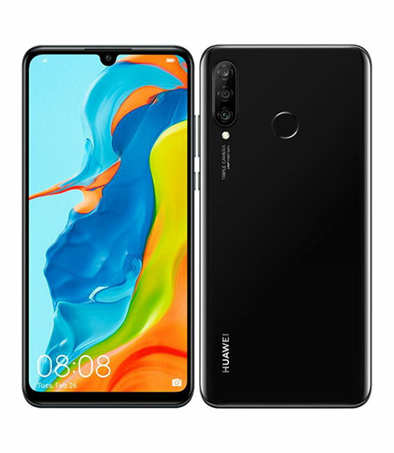  HUAWEI P30 lite MAR-LX2J 楽天モバイル ミッドナイトブラック