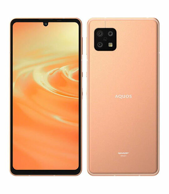 【中古】【安心保証】 AQUOS sense6s SHG07[64GB] UQモバイル ライトカッパー