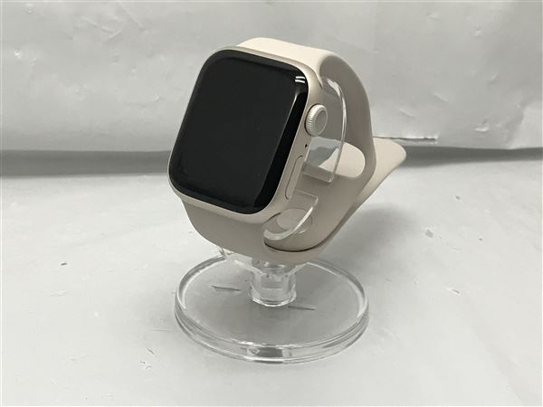 Apple Apple Watch Series7 41mm GPSモデル MKNE3J/A+ ML513FE/AA2473【スターライトアルミニウムケース/アビスブルーブレイデッドソロループ(サイズ6)】 [中古] 【当社3ヶ月間保証】 【 中古スマホとタブ