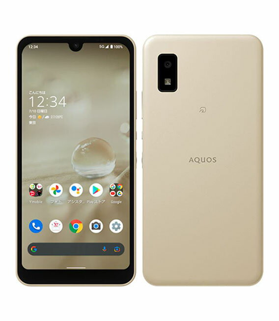 【中古】【安心保証】 AQUOS wish2 A204SH[64GB] Y!mobile アイボリー