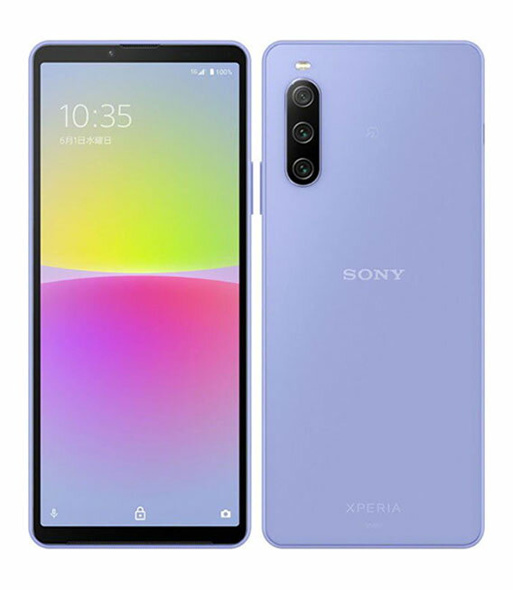 【中古】【安心保証】 Xperia 10 IV SOG07[128GB] au ラベンダー