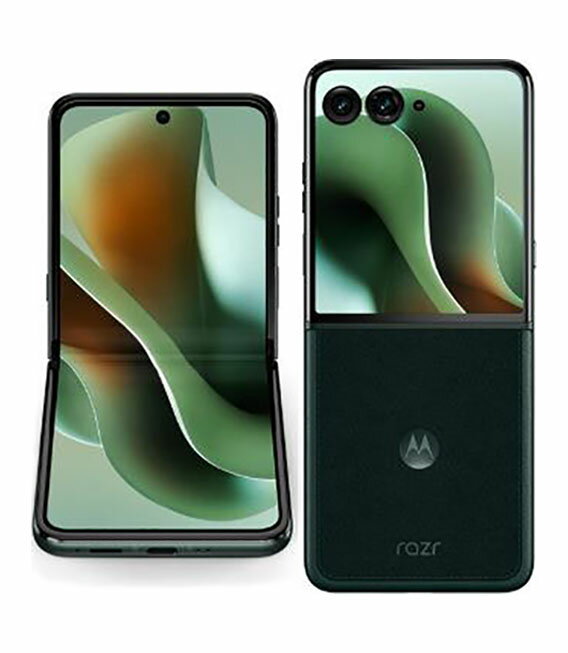 【中古】【安心保証】 motorola razr 60 ultra[512G] au スカラベグリーン