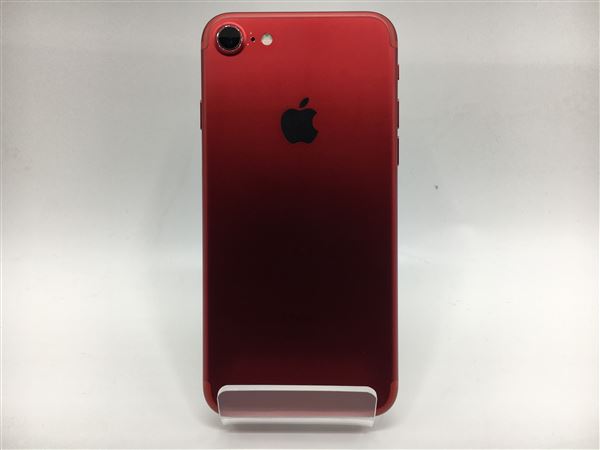 【中古】【安心保証】 iPhone7[128GB] SIMロック解除 au/UQ レッド