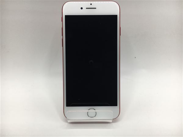 【中古】【安心保証】 iPhone7[128GB] SIMロック解除 au/UQ レッド