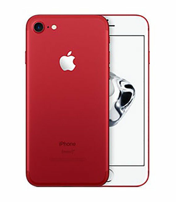 【中古】【安心保証】 iPhone7[256GB] SIMフリー レッド