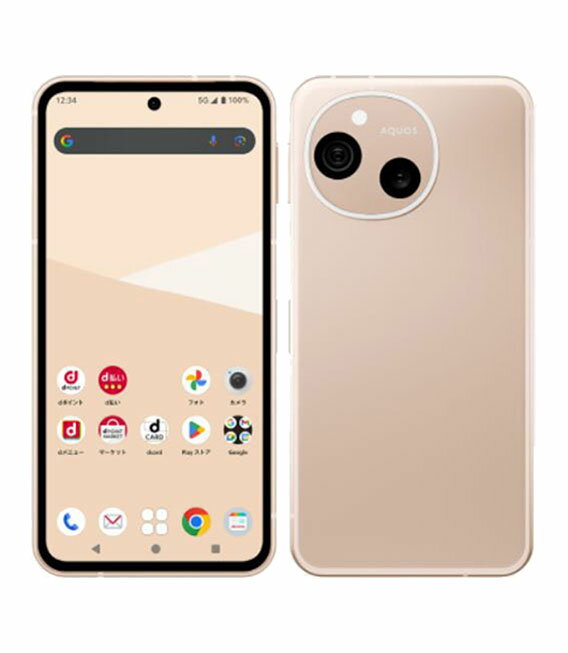 【中古】【安心保証】 AQUOS sense10 SH-53F[128GB] docomo ペールピンク
