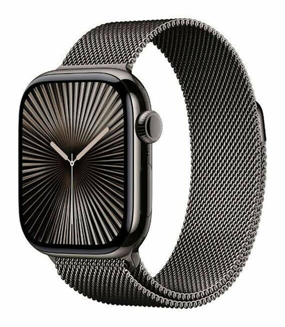 【中古】【安心保証】 Series10[42mm/セルラー]チタン スレート Apple Watch