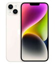 【中古】【安心保証】 iPhone14 Plus[512GB] SIMフリー MQ4T3J スターライト