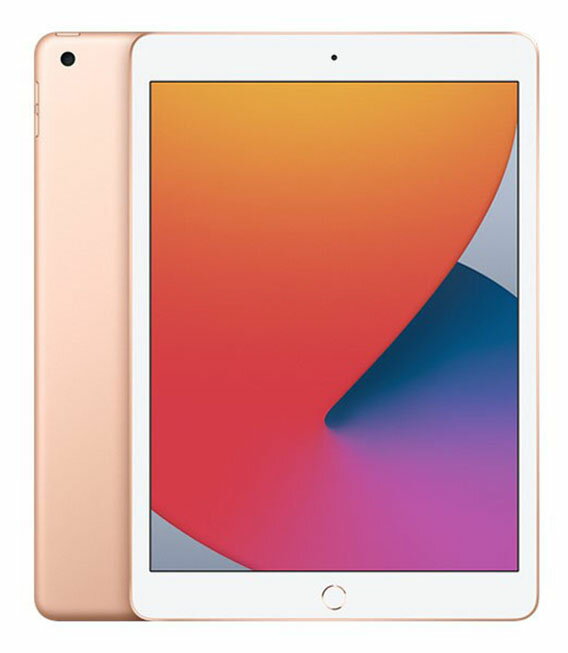 【中古】【安心保証】 iPad 10.2インチ 第8世代[32GB] セルラー SIMフリー ゴールド