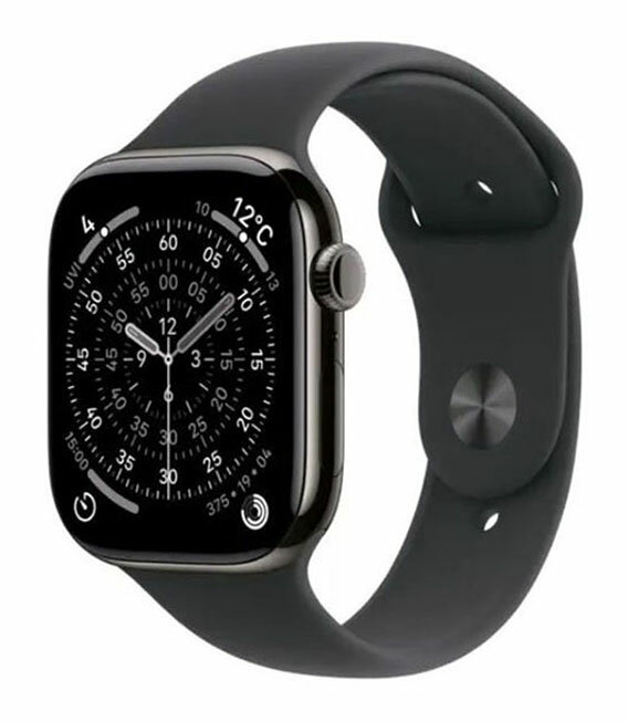 【中古】【安心保証】 Series11[42mm/セルラー]チタン スレート Apple Watch