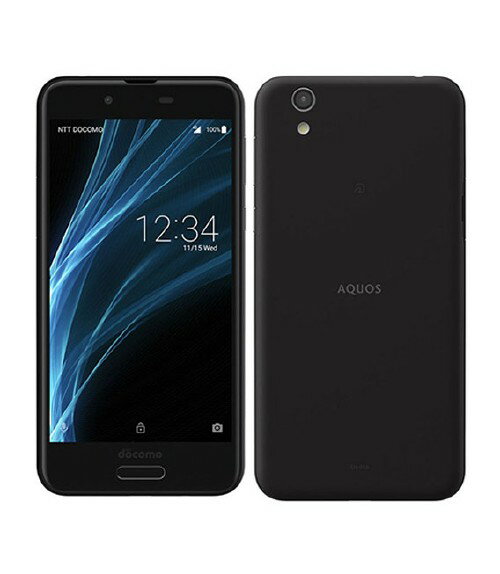 【中古】【安心保証】 AQUOS sense SH-01K 32GB docomo ベルベットブラック