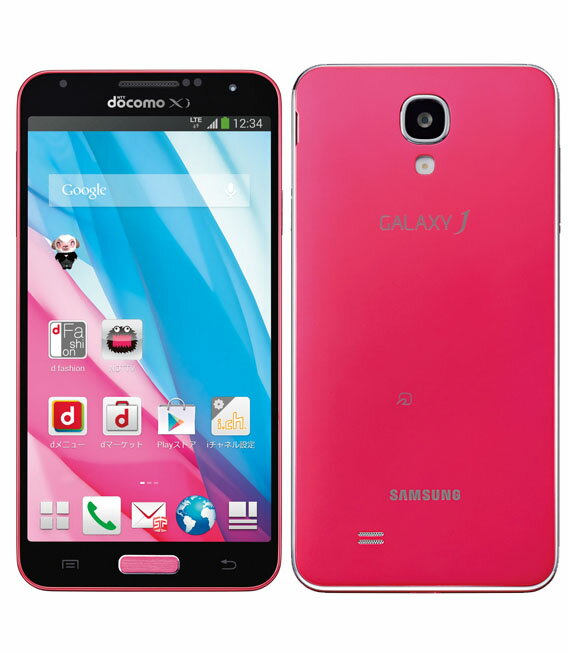 【中古】【安心保証】 Galaxy J SC-02F[32GB] docomo コーラルピンク