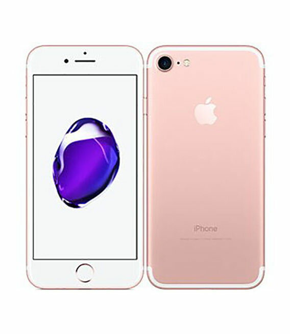 【中古】【安心保証】 iPhone7[32GB] SIMロック解除 docomo ローズゴールド