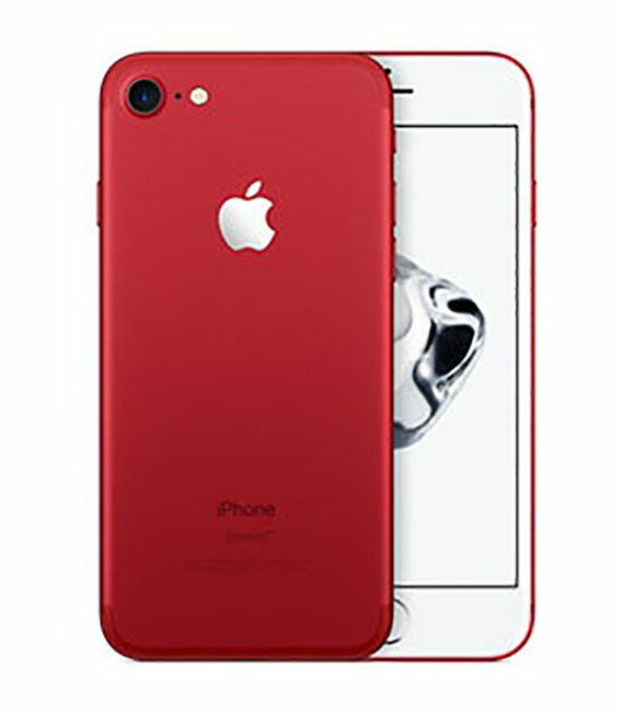 【中古】【安心保証】 iPhone7[128GB] SIMロック解除 SB/YM レッド