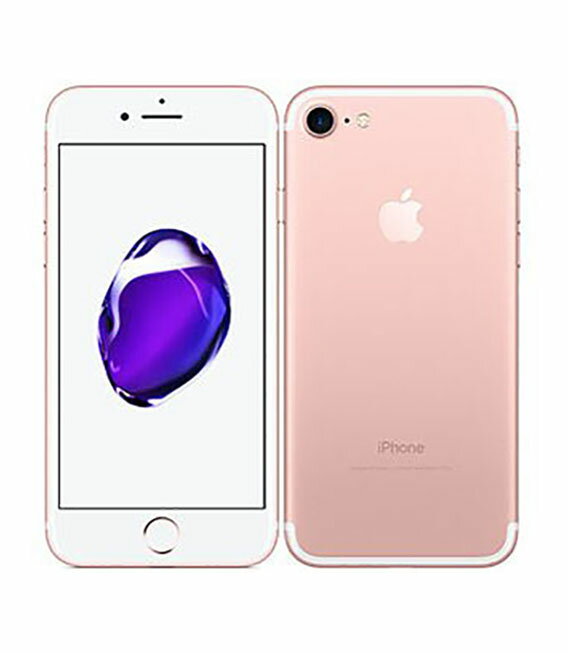 【中古】【安心保証】 iPhone7[128GB] SIMロック解除 SB/YM ローズゴールド