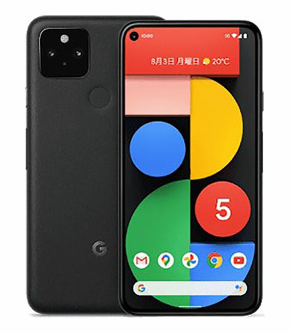 【中古】【安心保証】 Google Pixel 5[128GB] au ジャストブラック