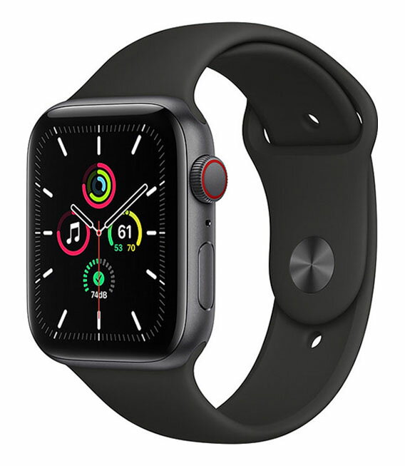 【中古】【安心保証】 SE 第1世代 44mm セルラー アルミニウム スペースグレイ Apple Watch MYF02J