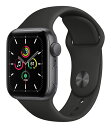 【中古】【安心保証】 SE 第1世代[40mm GPS]アルミニウム スペースグレイ Apple Watch MYDP2J