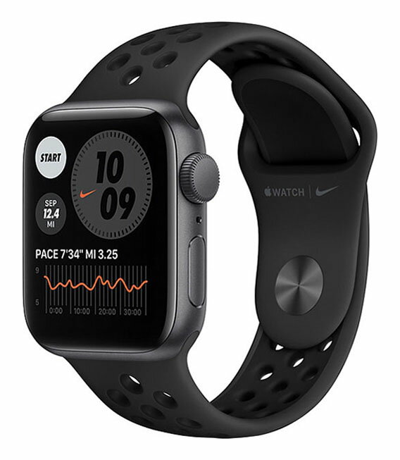 【中古】【安心保証】 SE 第1世代[40mm GPS]アルミニウム スペースグレイ Apple Watch Nike MYYF2J