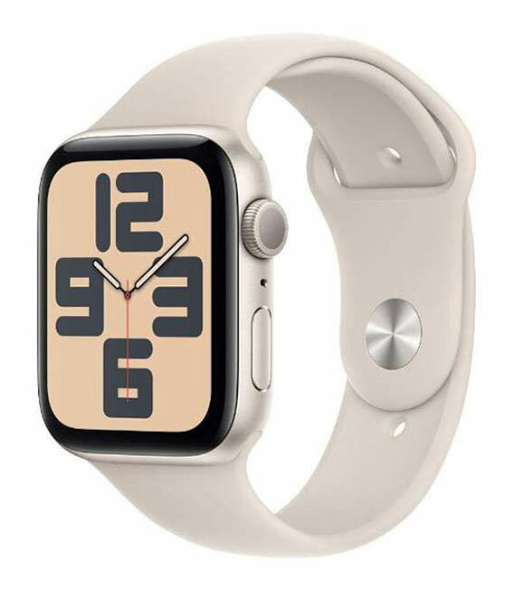 【中古】【安心保証】 SE 第2世代[40mm GPS]アルミニウム スターライト Apple Watch MR9U3J