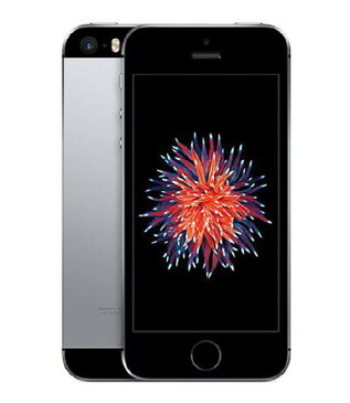 【中古】【安心保証】 au iPhoneSE[16G] スペースグレイ