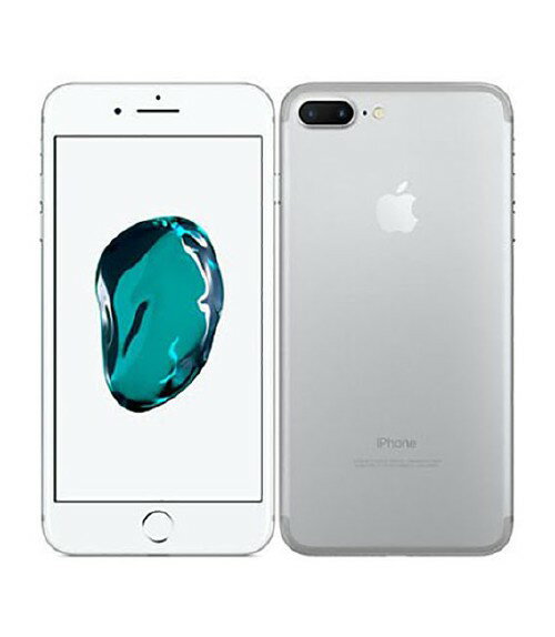 【中古】【安心保証】 iPhone7 Plus 128GB au MN6G2J シルバー