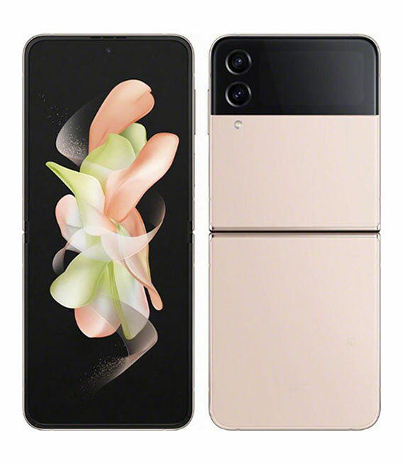 【中古】【安心保証】 Galaxy Z Flip4 SCG17[128GB] au ピンクゴールド