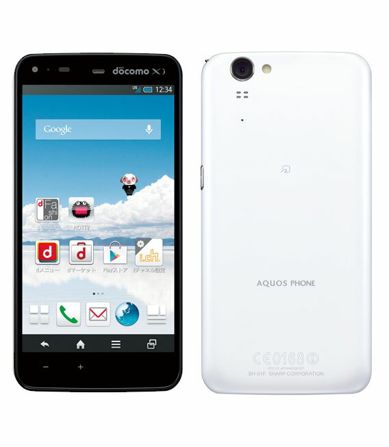 【中古】【安心保証】 AQUOS PHONE ZETA SH-01F[32GB] docomo ホワイト