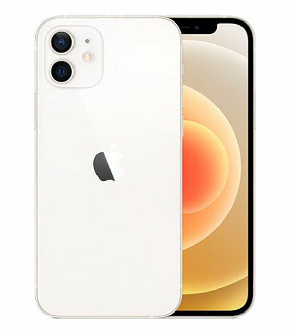 【中古】【安心保証】 iPhone12[64GB] SIMフリー ホワイト