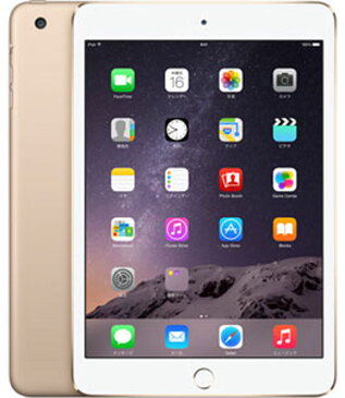 【中古】【安心保証】 docomo iPadmini3[WiFi+4G 64] ゴールド