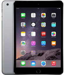【中古】【安心保証】 iPadmini3 7.9インチ[16GB] セルラー au スペースグレイ