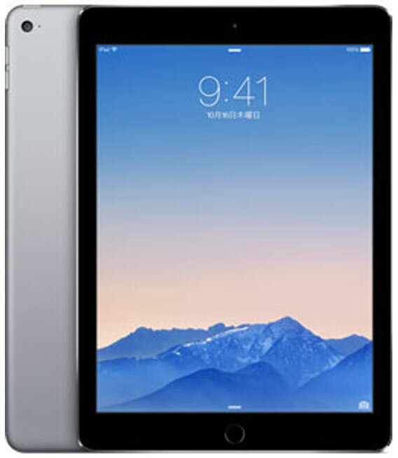 【中古】【安心保証】 iPad Air 9.7インチ 第2世代[64GB] セルラー docomo スペースグレイ