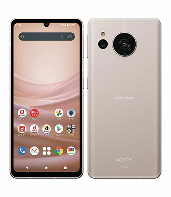 【中古】【安心保証】 AQUOS sense7 SH-53C[128GB] docomo ライトカッパー