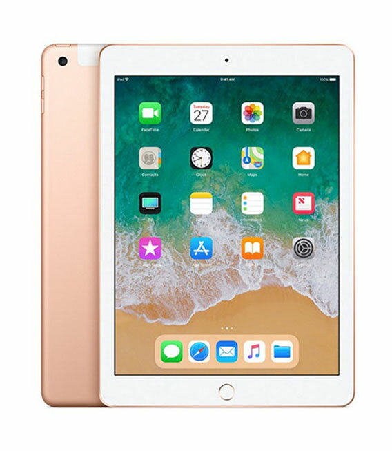 【中古】【安心保証】 iPad 9.7インチ 第6世代[32GB] Wi-Fiモデル ゴールド 海外版