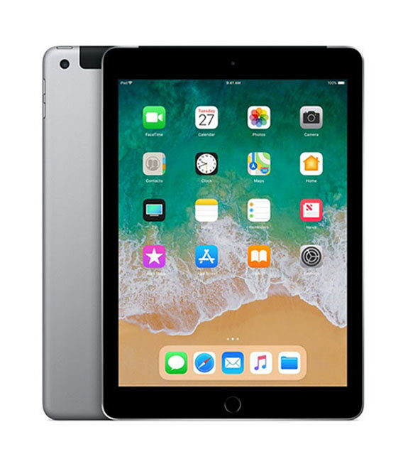 【中古】【安心保証】 iPad 9.7インチ 第6世代[128GB] セルラー au スペースグレイ