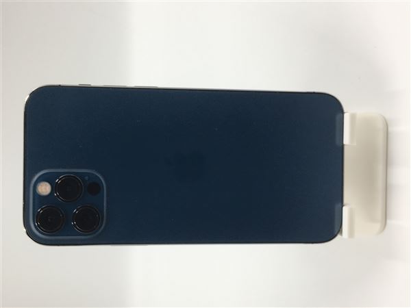【中古】【安心保証】 iPhone12 Pro[128GB] SIMロック解除 au パシフィックブルー