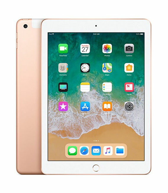 【中古】【安心保証】 iPad 9.7インチ 第6世代[128GB] Wi-Fiモデル ゴールド 海外版