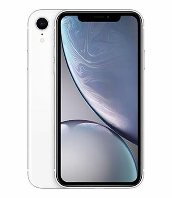 【中古】【安心保証】 iPhoneXR[64GB] SIMフリー MH6V3J ホワイト