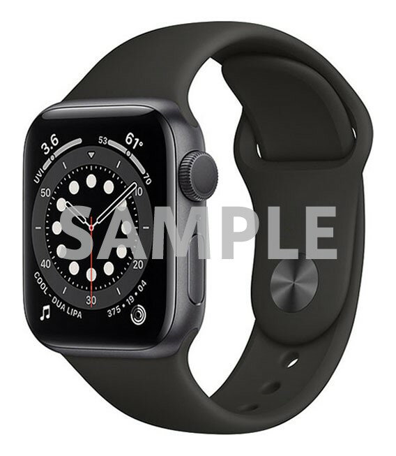 【中古】【安心保証】 Series6[40mm/GPS]アルミ スペースグレイ Apple Watch