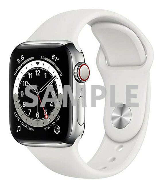 【中古】【安心保証】 Series6[40mm/セルラー]ステンレス シルバー Apple Watch