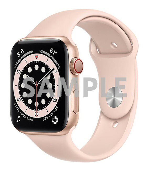【中古】【安心保証】 Series6[44mm/セルラー]アルミ ゴールド Apple Watch