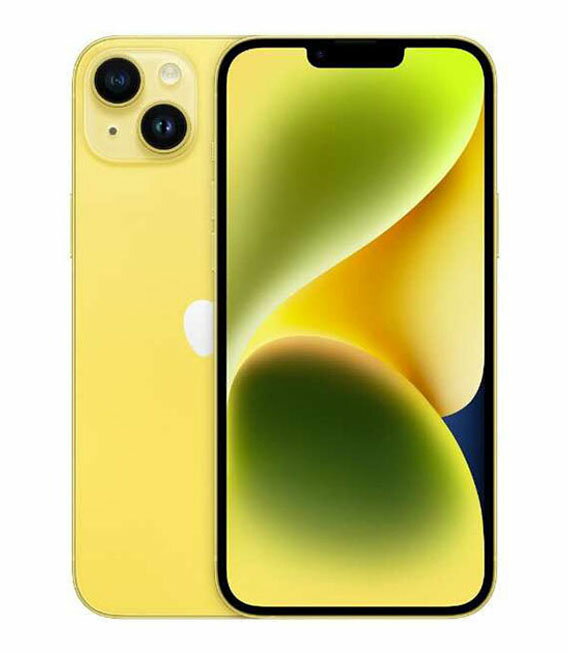 【中古】【安心保証】 iPhone14 Plus[128GB] 楽天モバイル イエロー