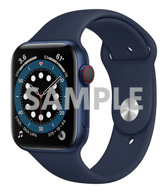 【中古】【安心保証】 Series6[44mm/セルラー]アルミ ブルー Apple Watch