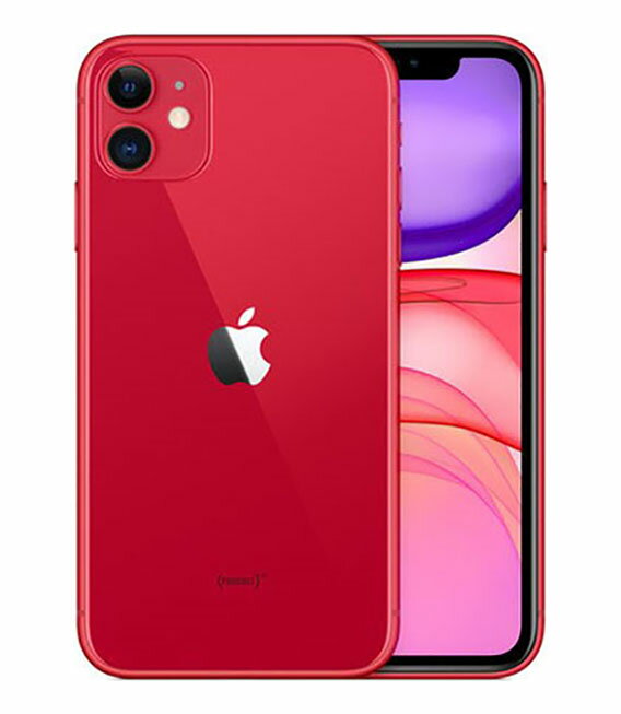 【中古】【安心保証】 iPhone11[128GB] SIMフリー レッド