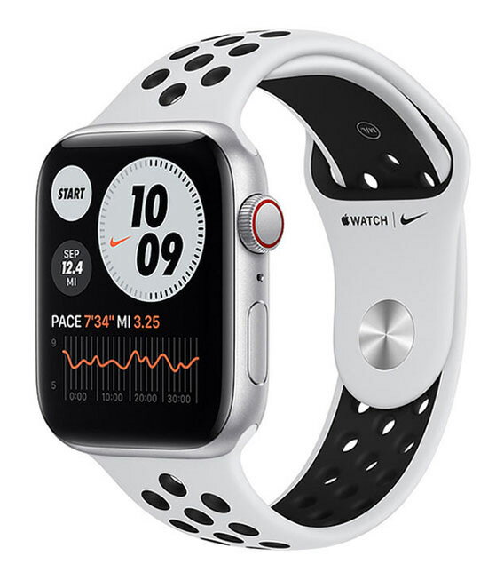 【中古】【安心保証】 SE 第1世代[44mm/セルラー]アルミ シルバー Apple Watch Nike