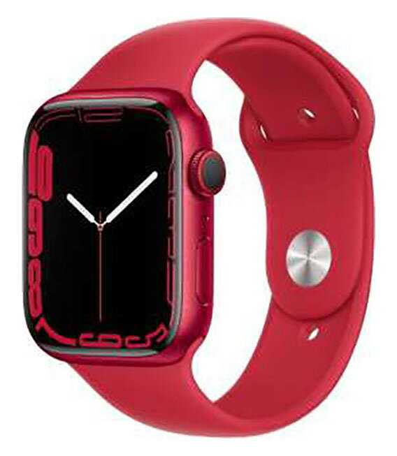 【中古】【安心保証】 Series7[45mm/セルラー]アルミ レッド Apple Watch
