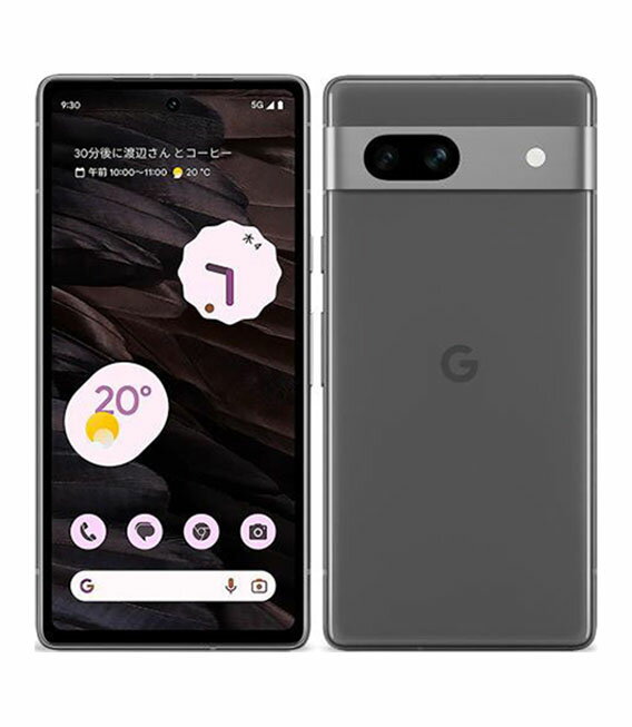 【中古】【安心保証】 Google Pixel 7a[128GB] au チャコール