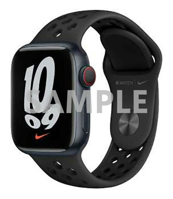 【中古】【安心保証】 Series7[41mm/セルラー]アルミ ミッドナイト Apple Watch Nike