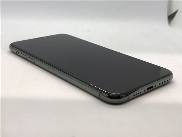 【中古】【安心保証】 iPhone11 Pro Max[256GB] SIMロック解除 SoftBank ミッドナイトグリーン